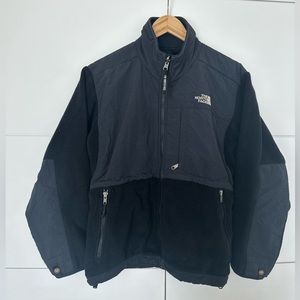 THE NORTH FACE unisex MEDIUM black, polartec with additional chest zipper - EUC